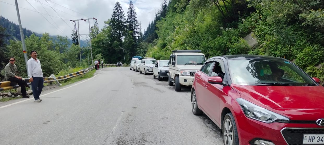 Vehicles stuck for hours due to closure of highway, passengers upset
