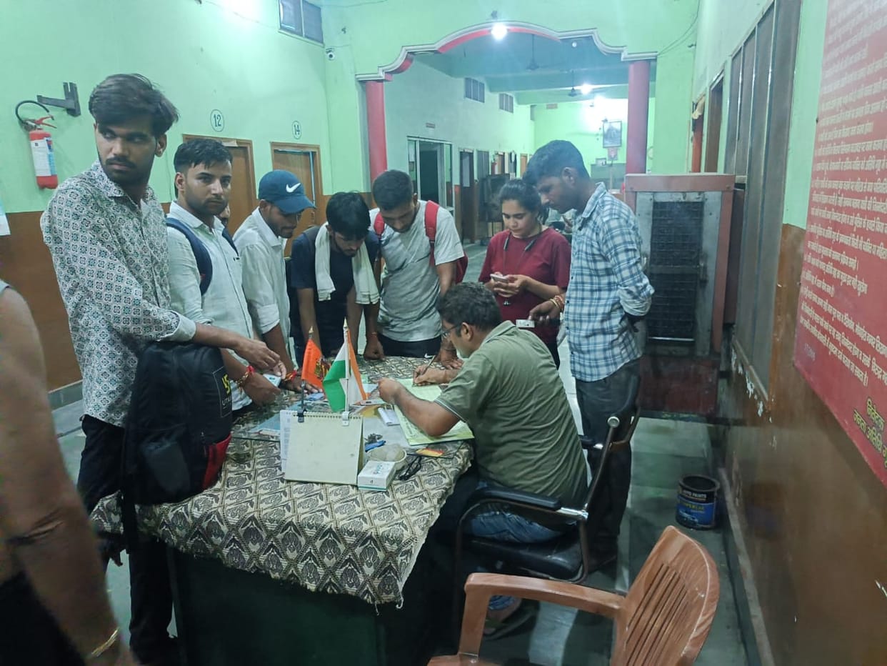 Police administration made arrangements for the stay of the candidates