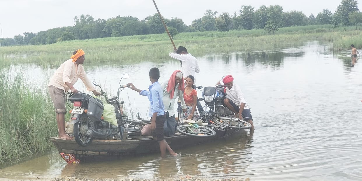Dip full of water, now resort to boat