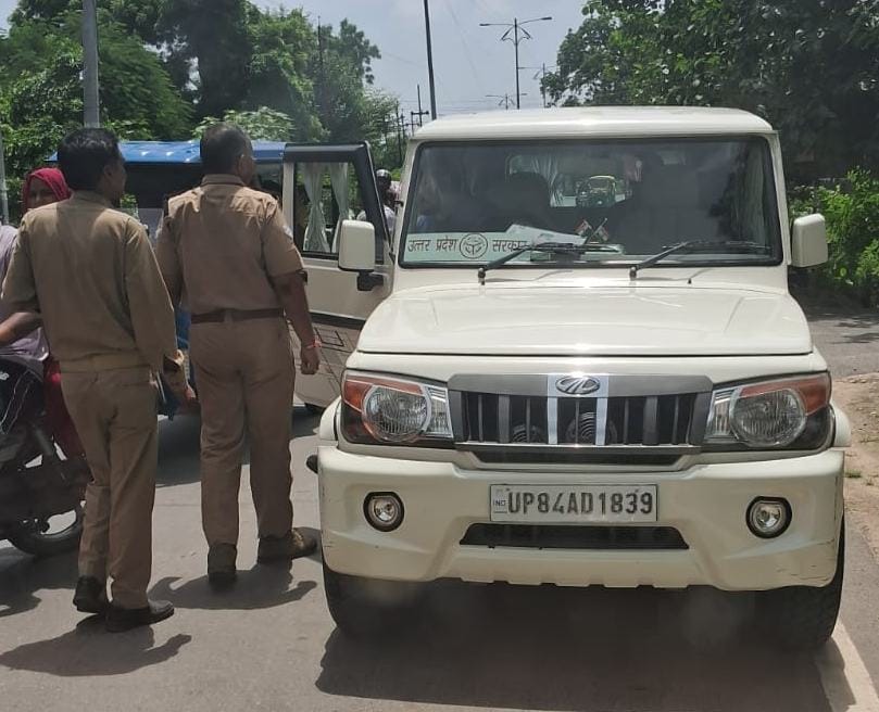 Challan of car of Executive Engineer and SDO