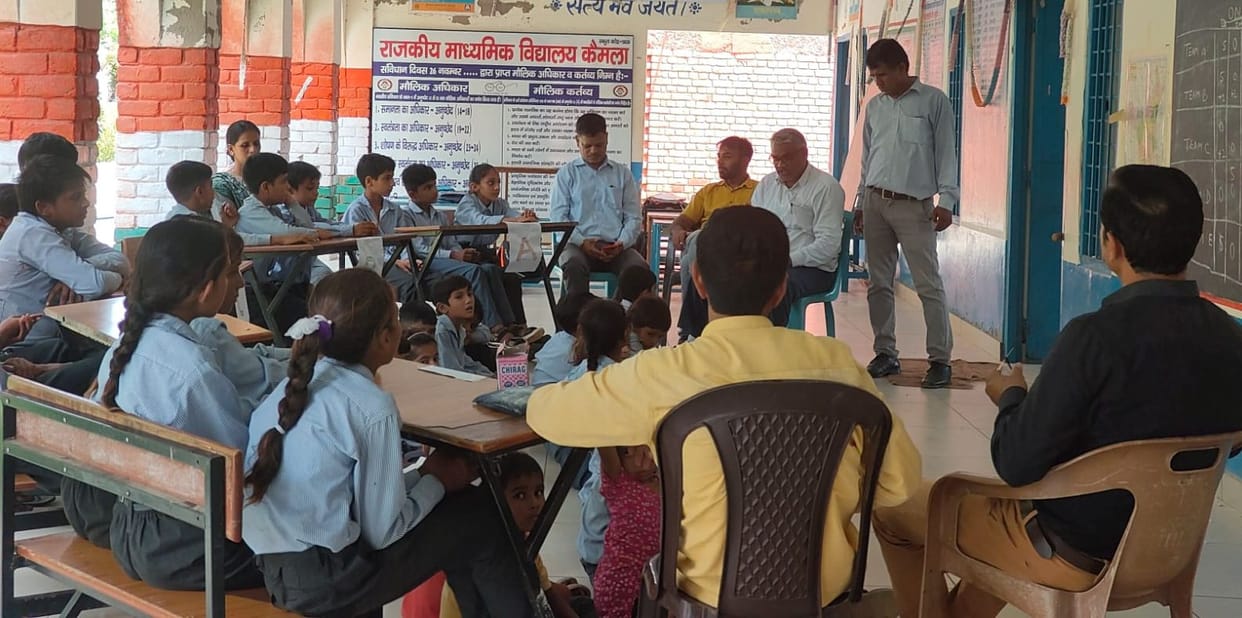 Painting and quiz organized in Kaimla on National Space Day