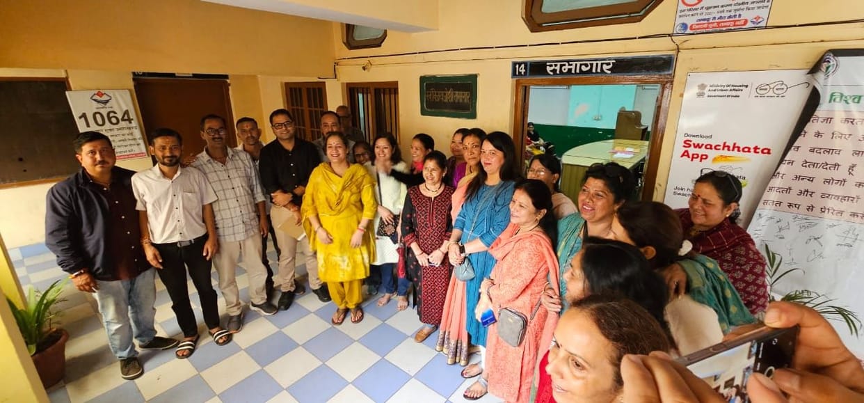 Women staged a protest demanding toilets