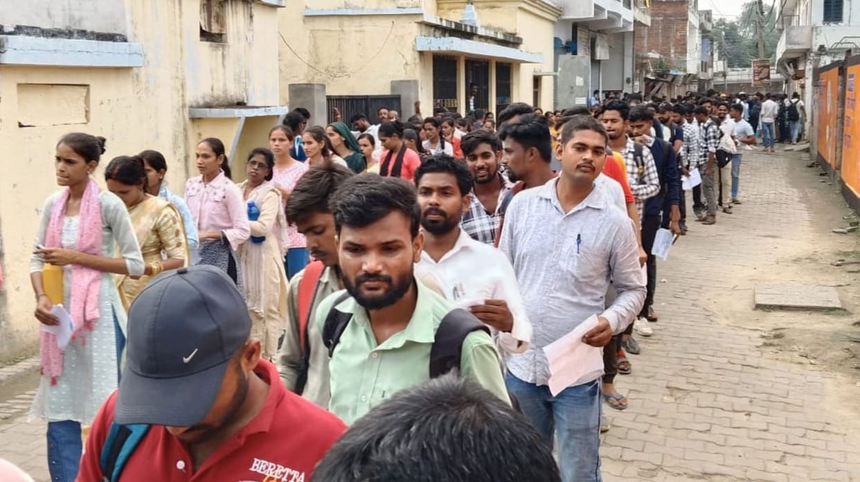 5831 candidates appeared for the constable recruitment exam