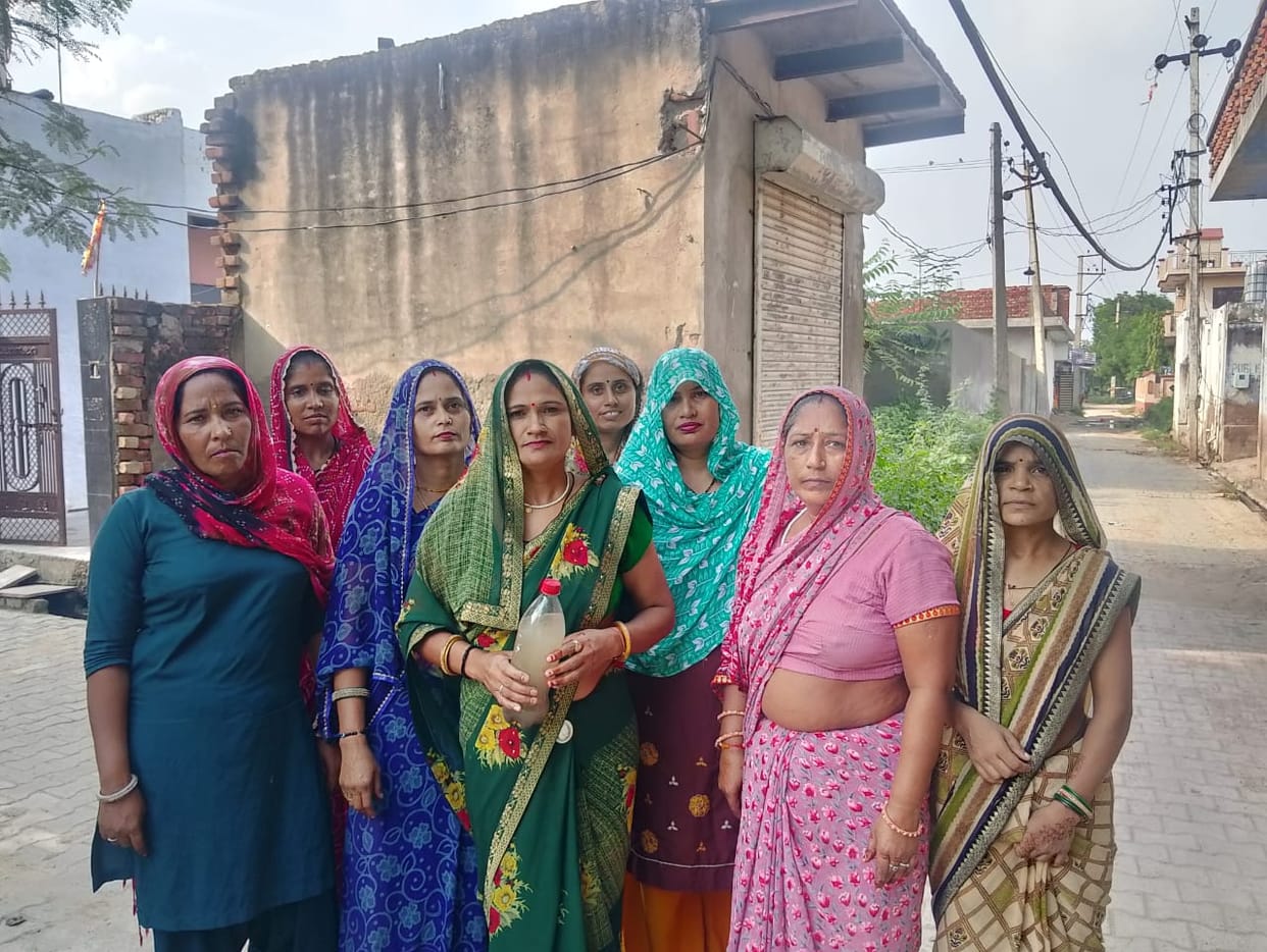 More than 100 families are forced to drink contaminated water