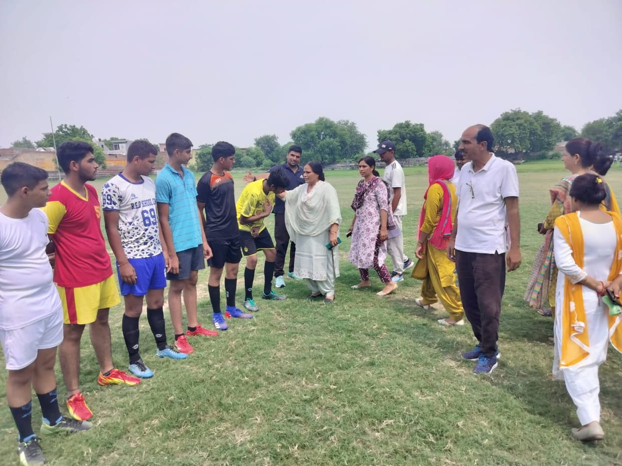 Bahadurgarh defeated Jhajjar in football competition