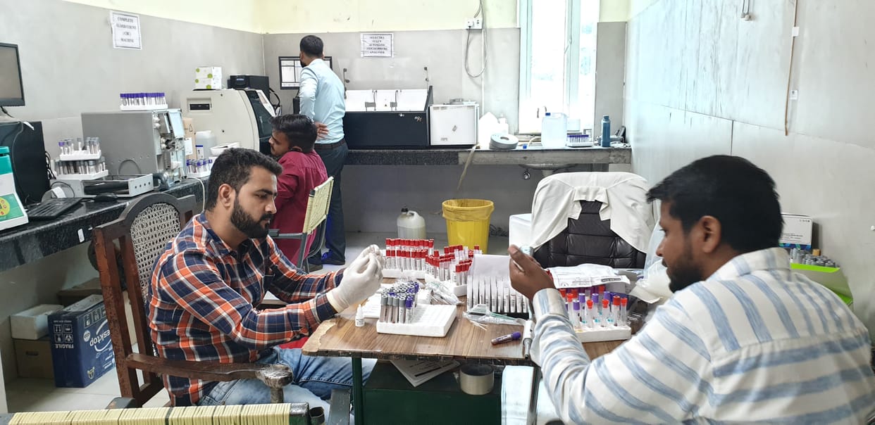 As the number of patients increased, blood testing doubled