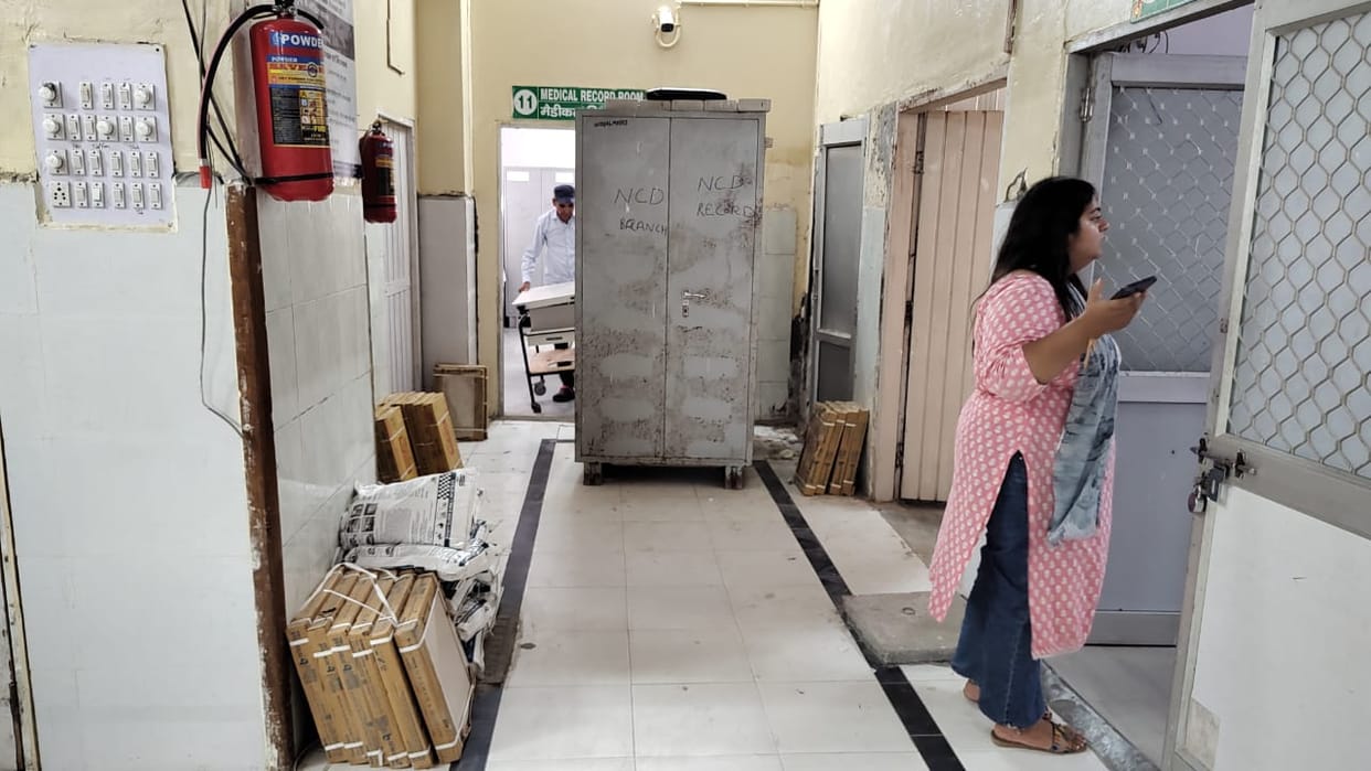 Repair work of civil hospital building 95 percent completed