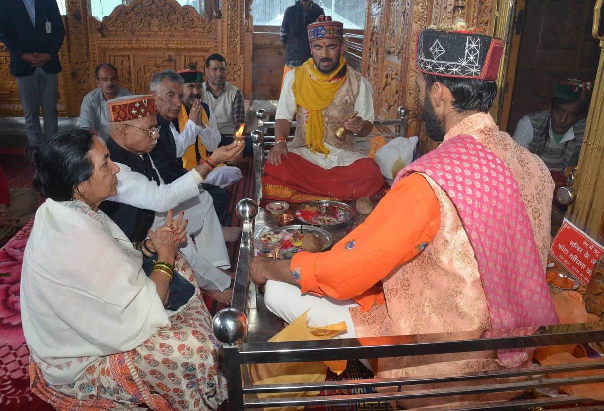 Governor Shiv Pratap Shukla, plantation campaign at Hatu Temple, Narkanda