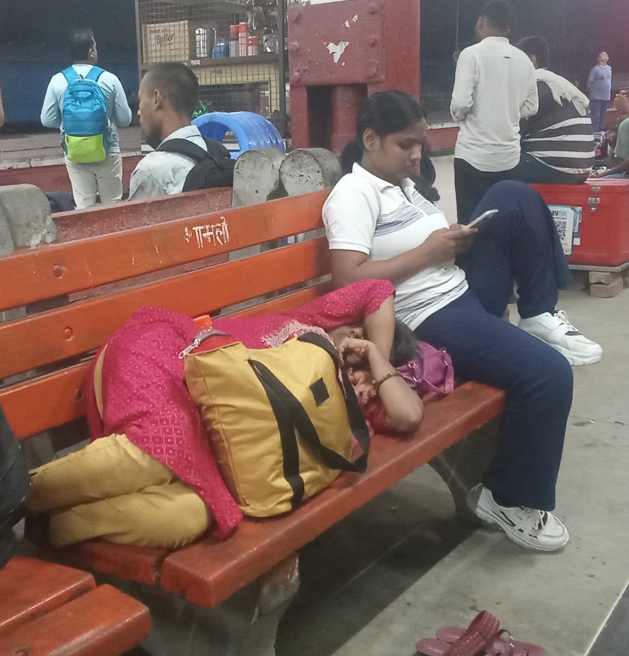 Candidates spent the night at the station and bus stand