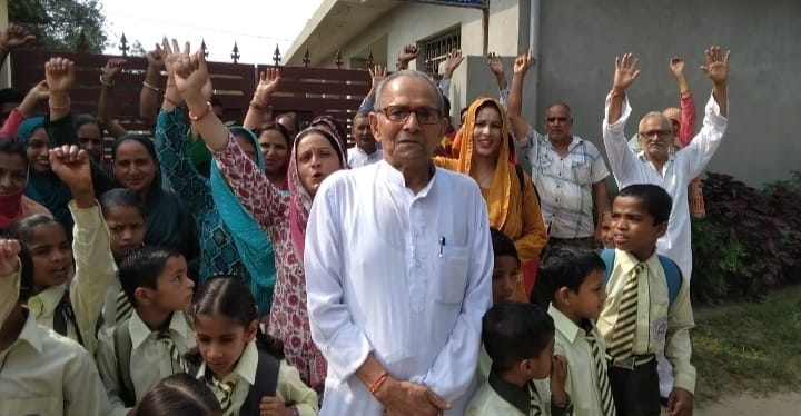 Parents upset with teacher's transfer, did not allow gate locks to be opened