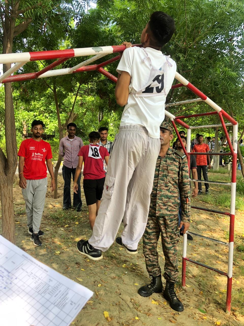 NCC cadet recruitment process done, 70 students showed their strength.