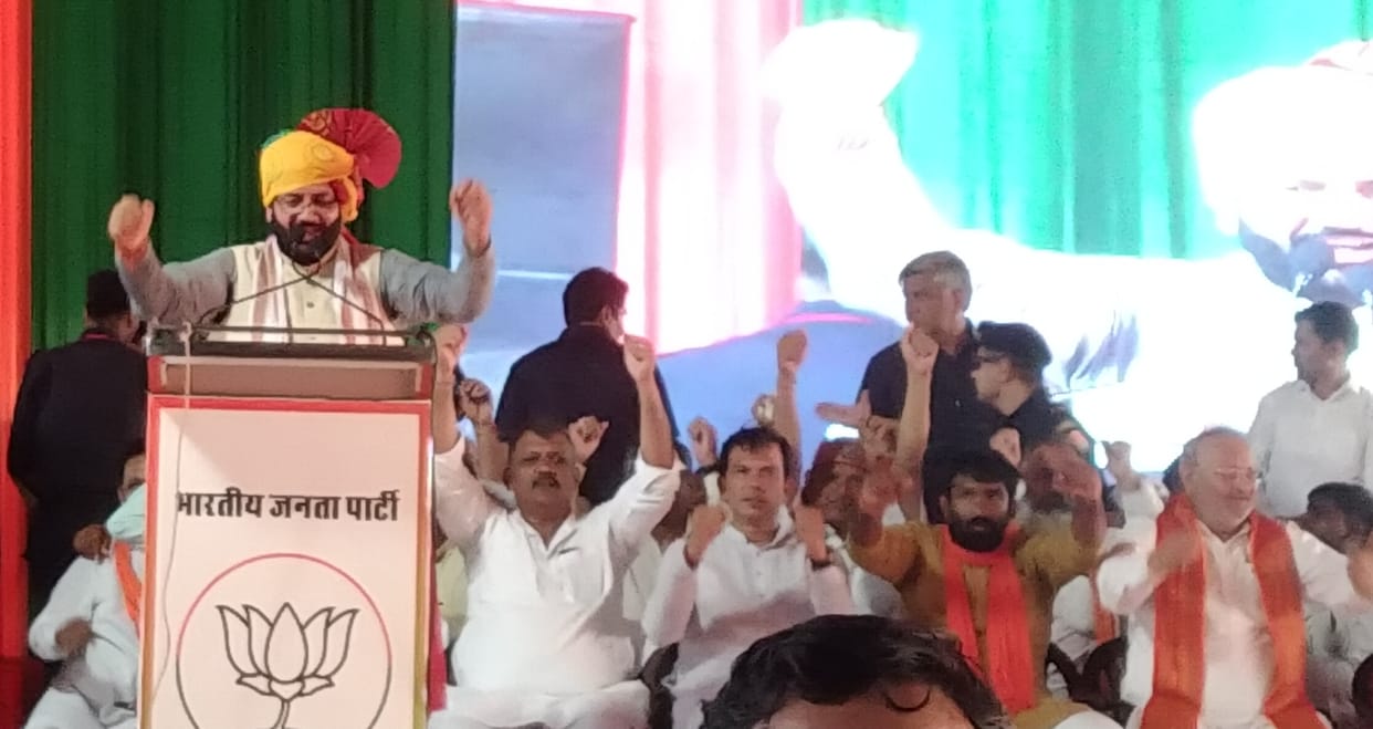 Chief Minister Naib Singh Saini, Jan Ashirwad Rally Gohana