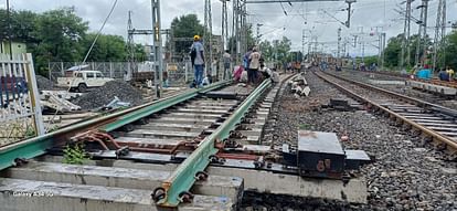 Damoh News: 500 मजदूरों के साथ शुरू हो गया नॉन इंटरलाकिंग का काम, 19 दिन के लिए बंद हैं 52 यात्री ट्रेनें Damoh Non interlocking work started with 500 laborers, 52 passenger trains closed for 19 days