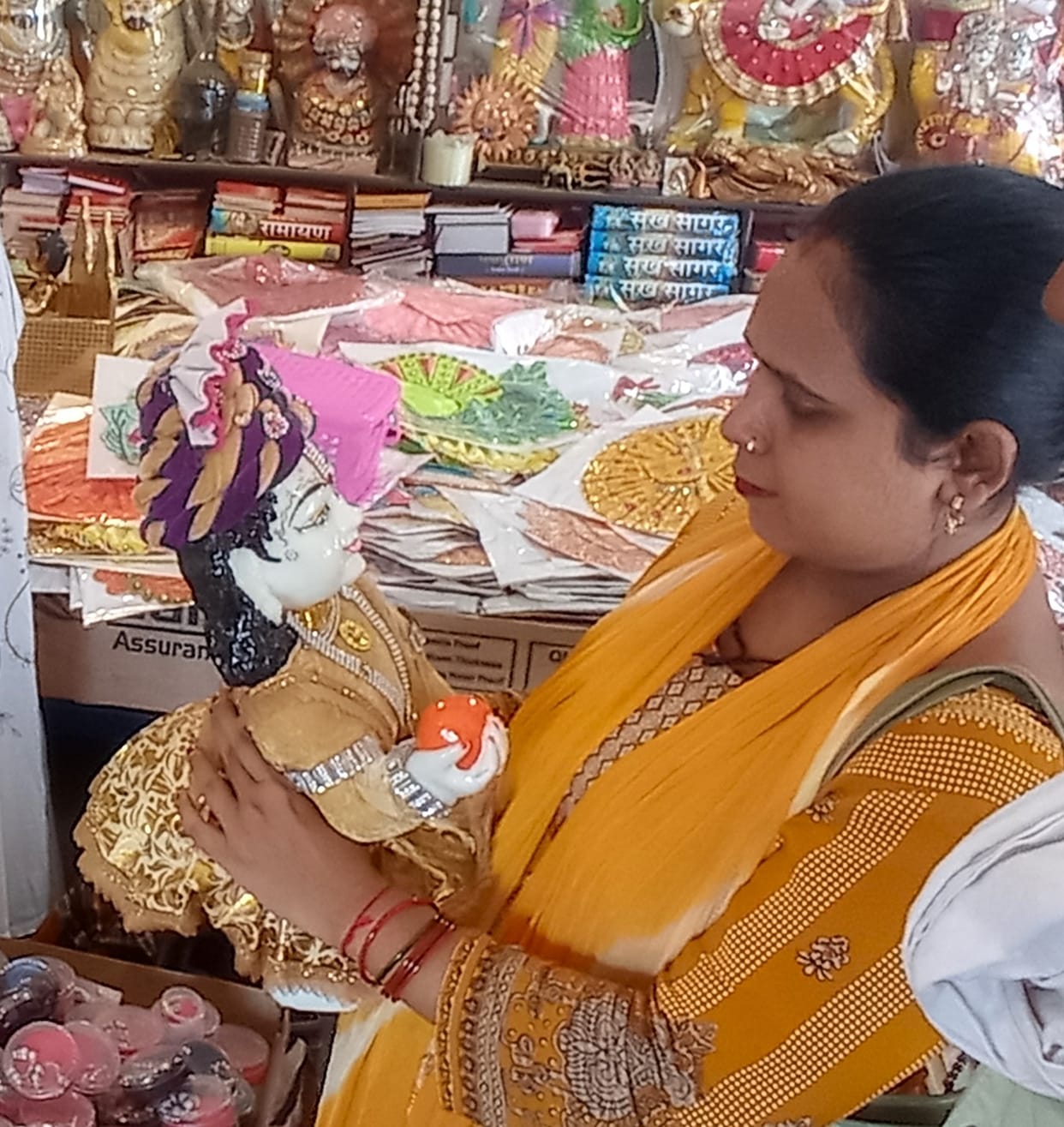 Dharamnagari becomes devotional for Janmashtami festival, enthusiasm seen among women