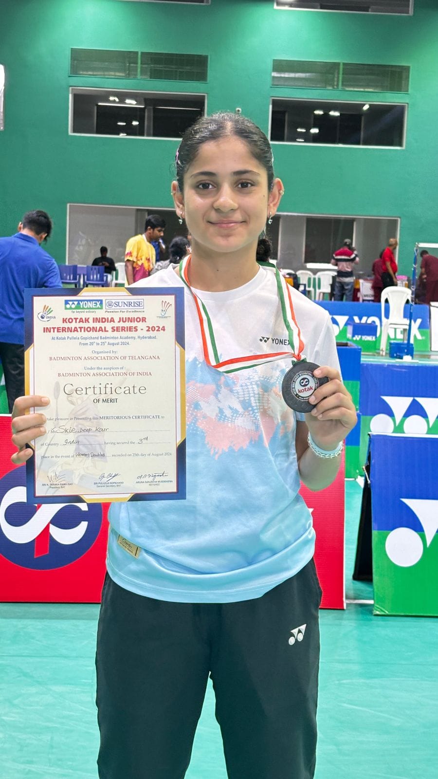 Skydeep Won Bronze Medal in India Junior Badminton Series