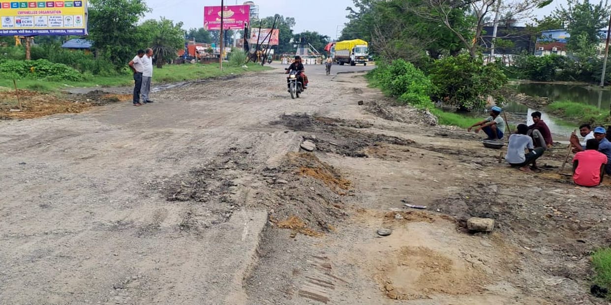 After the death of the youth, PWD got the potholes filled overnight