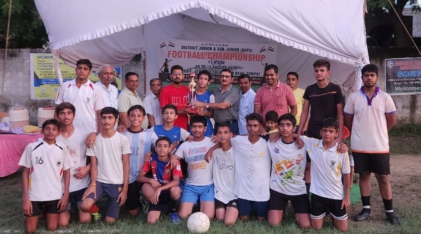 Football competition: Little Angels team became the winner by defeating SM Hindu Academy 1-0.