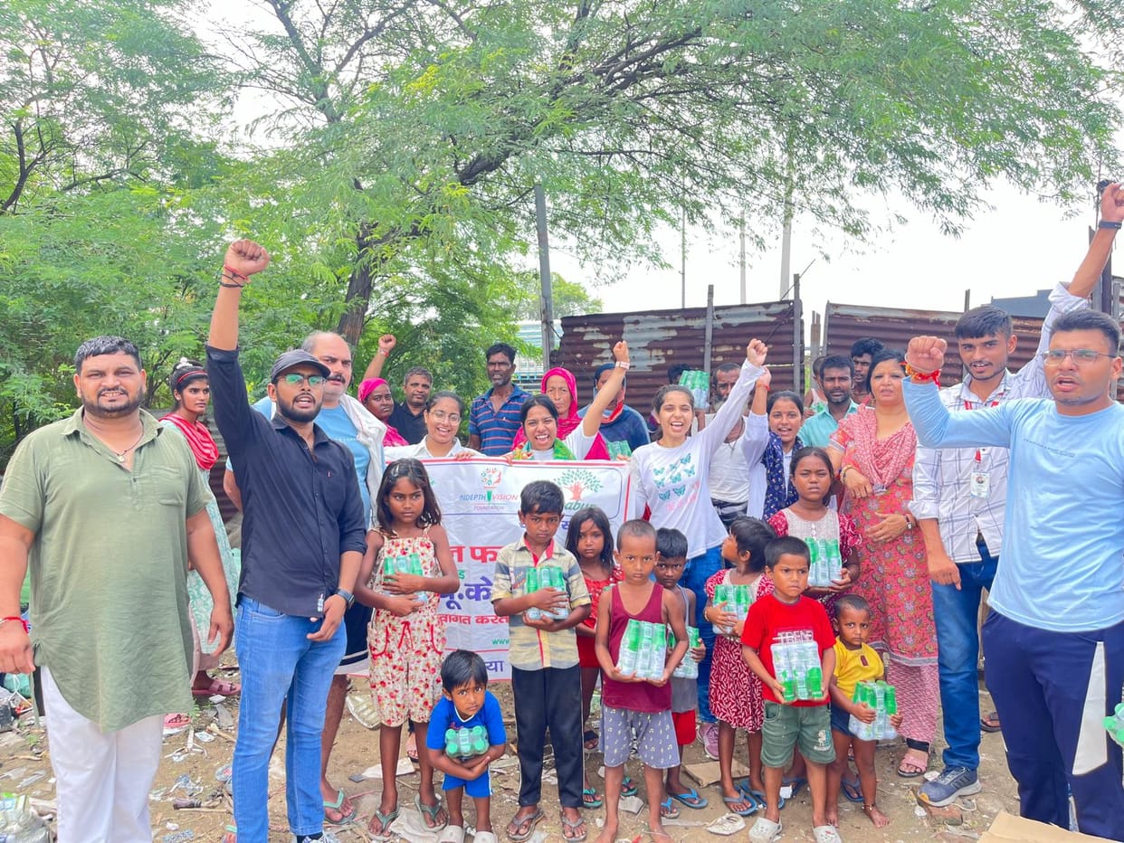 Made people aware about drug addiction by visiting slums