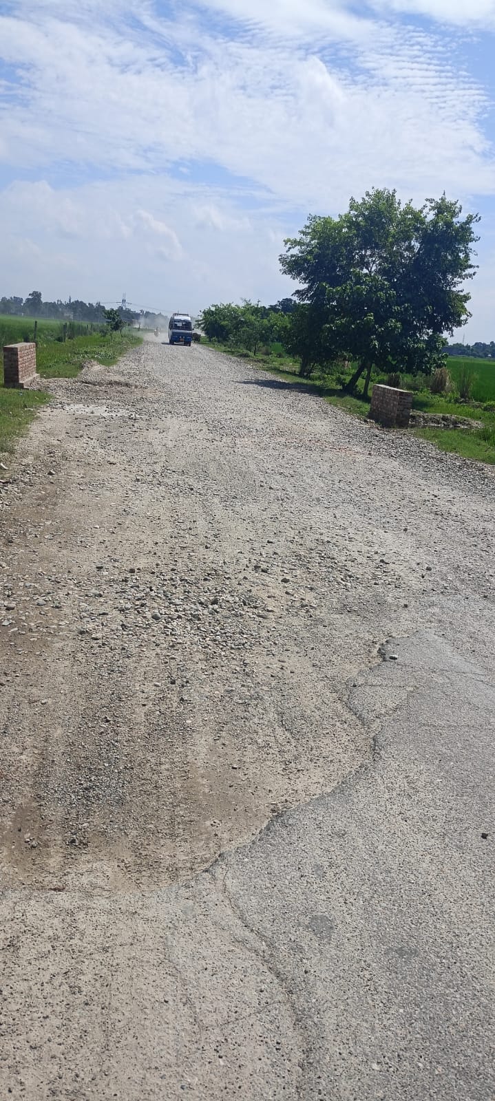Villagers forced to travel through dilapidated route