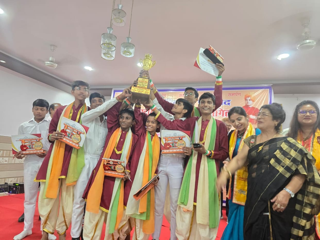 Chironji Lal Virendra Pal Saraswati Vidya Mandir was the winner in the national group anthem competition