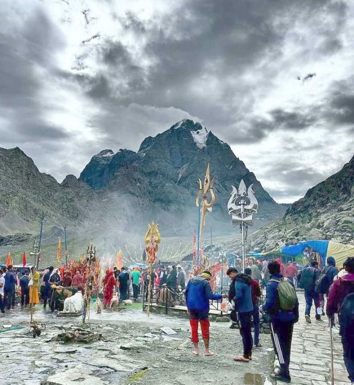 The stick reached from Jammu did not find a place to install Shiva symbol