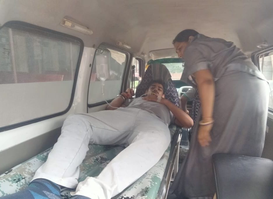 Young man drank poisonous substance in the police station