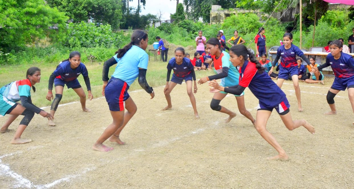 Dominance of GGIC girl students in Kabaddi