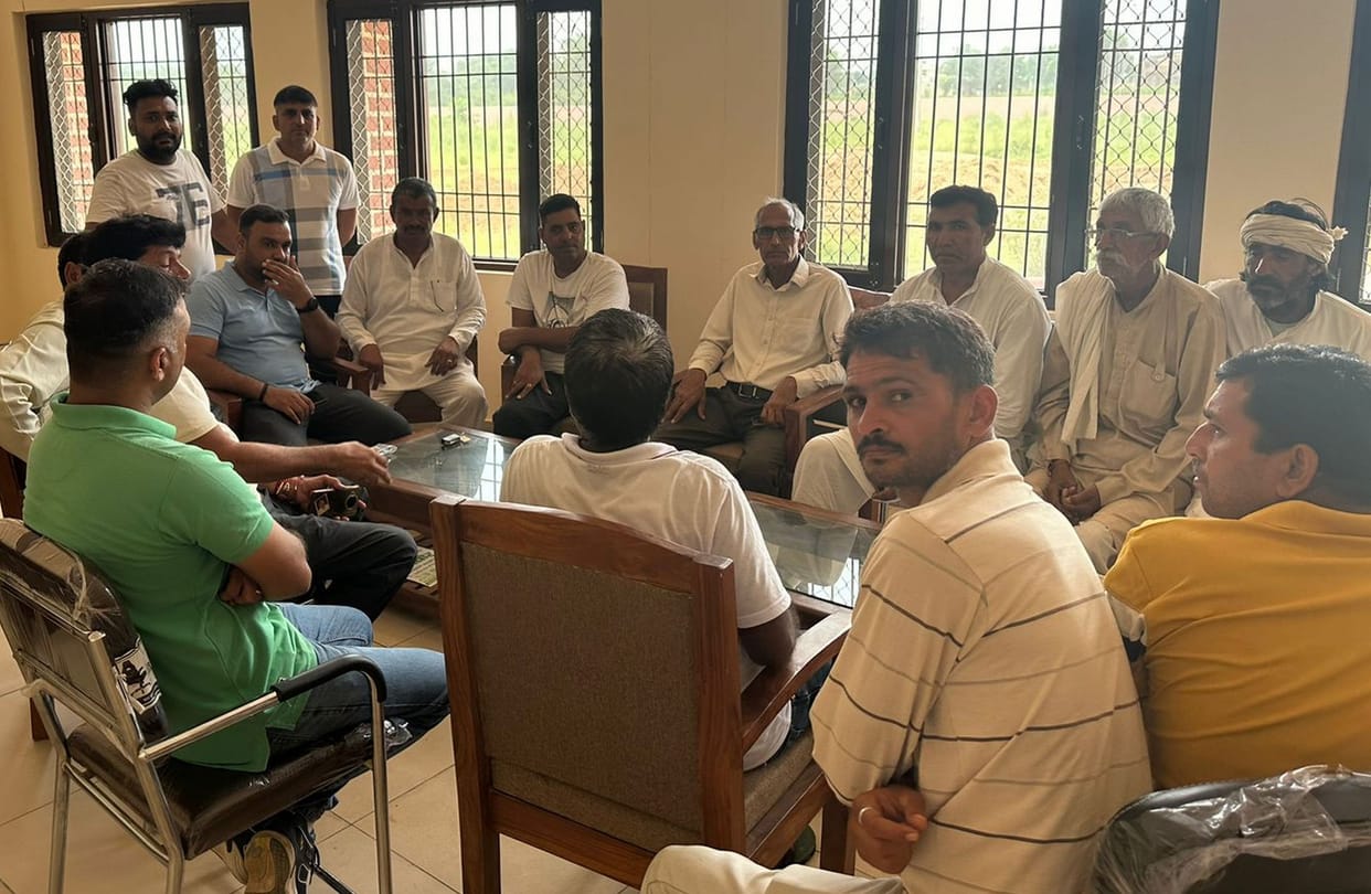 Villagers formed a committee for the progress of the college.