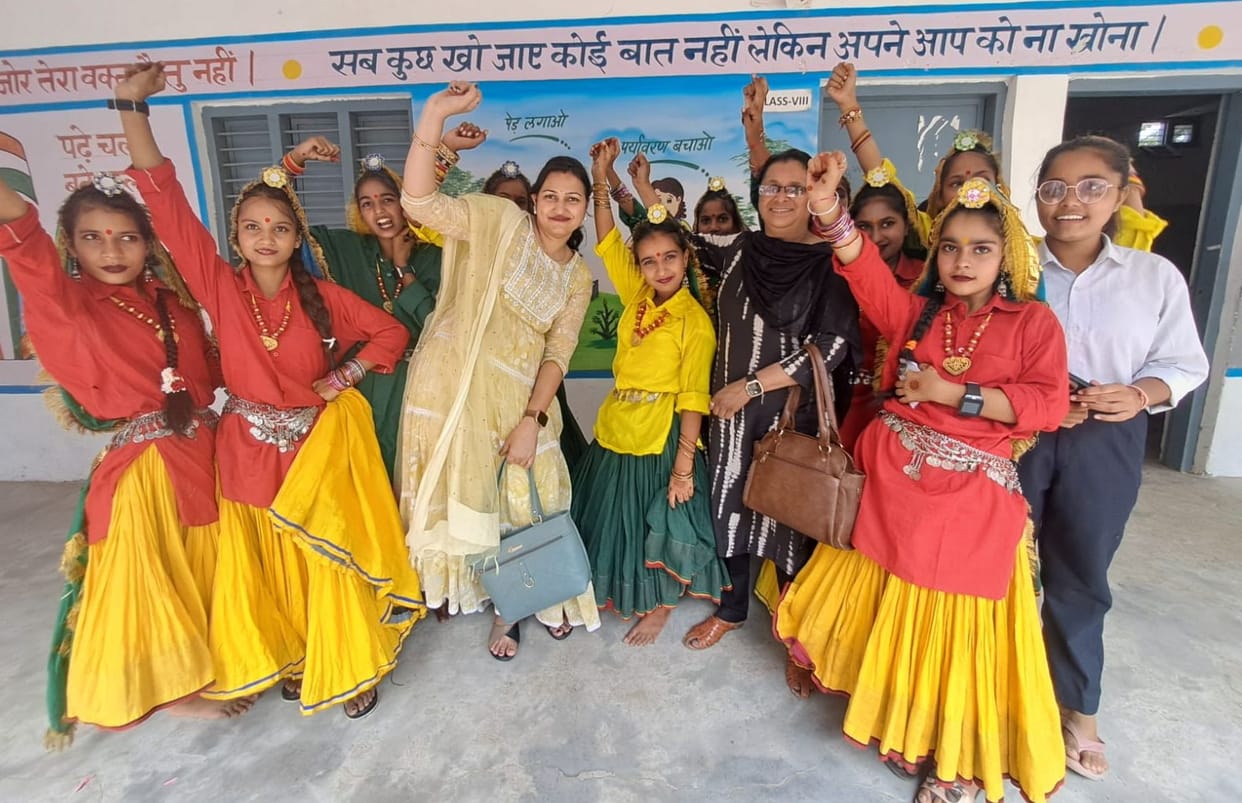 Cultural festival: Haryanvi culture reflected in group folk dance, added color with colorful presentations