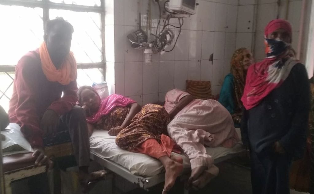 Amidst fever, arrangements fell ill, ward full... three patients admitted on one bed