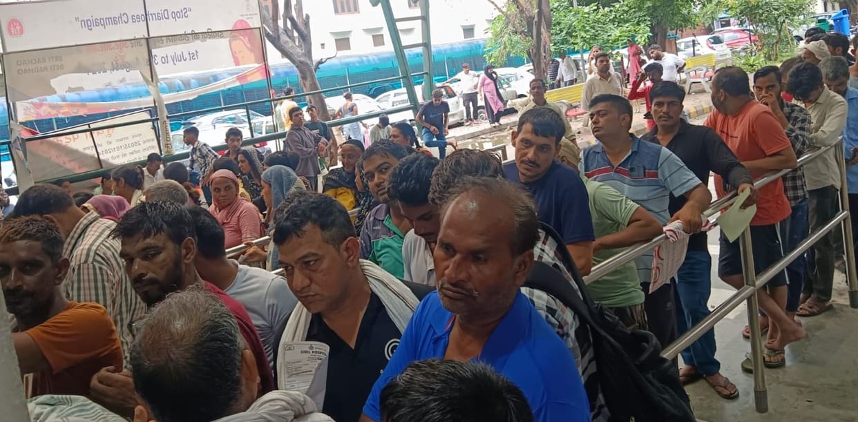 Electricity disrupted in civil hospital after rain, patients' cards not made