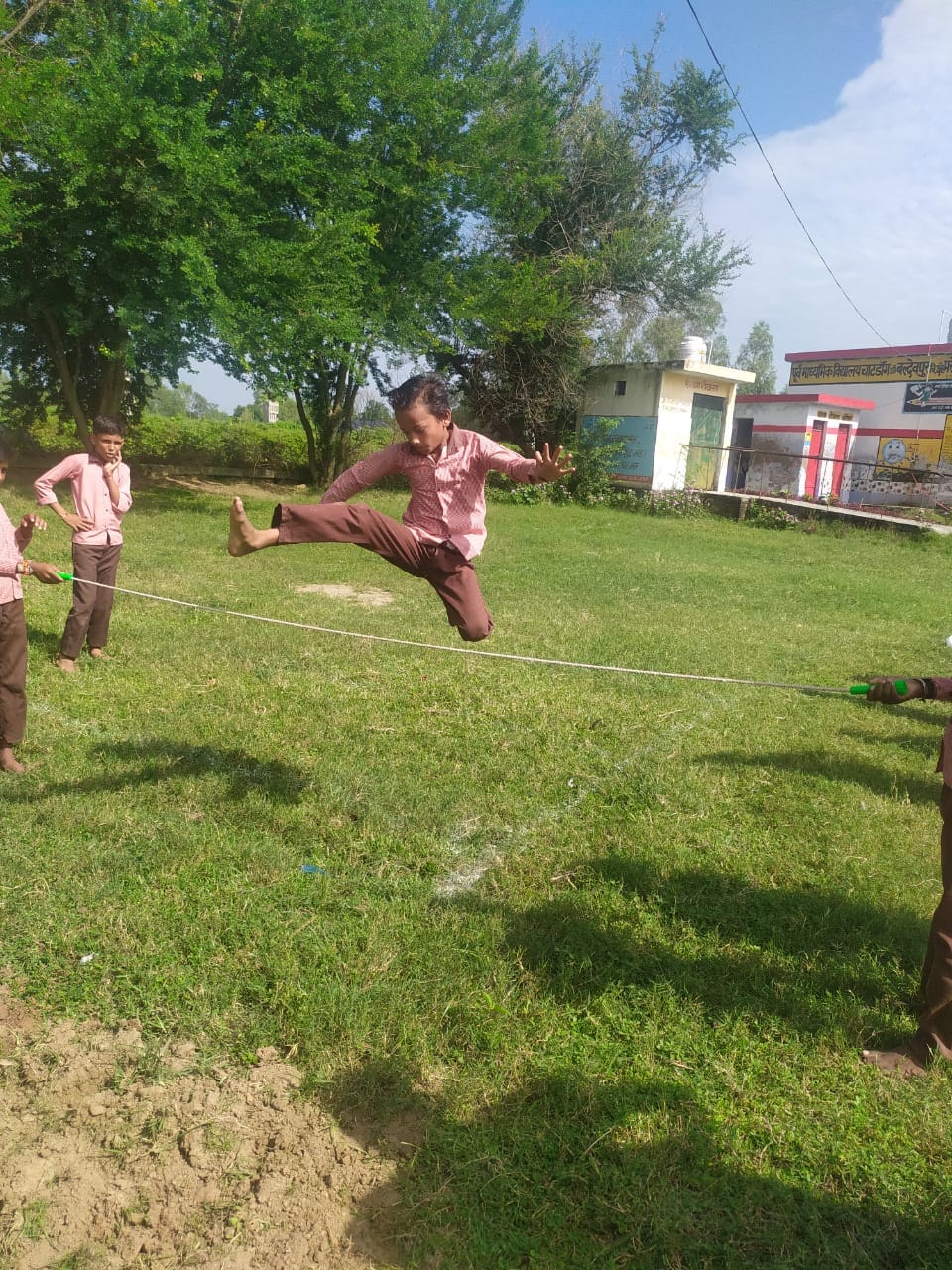 Children showed their strength in sports