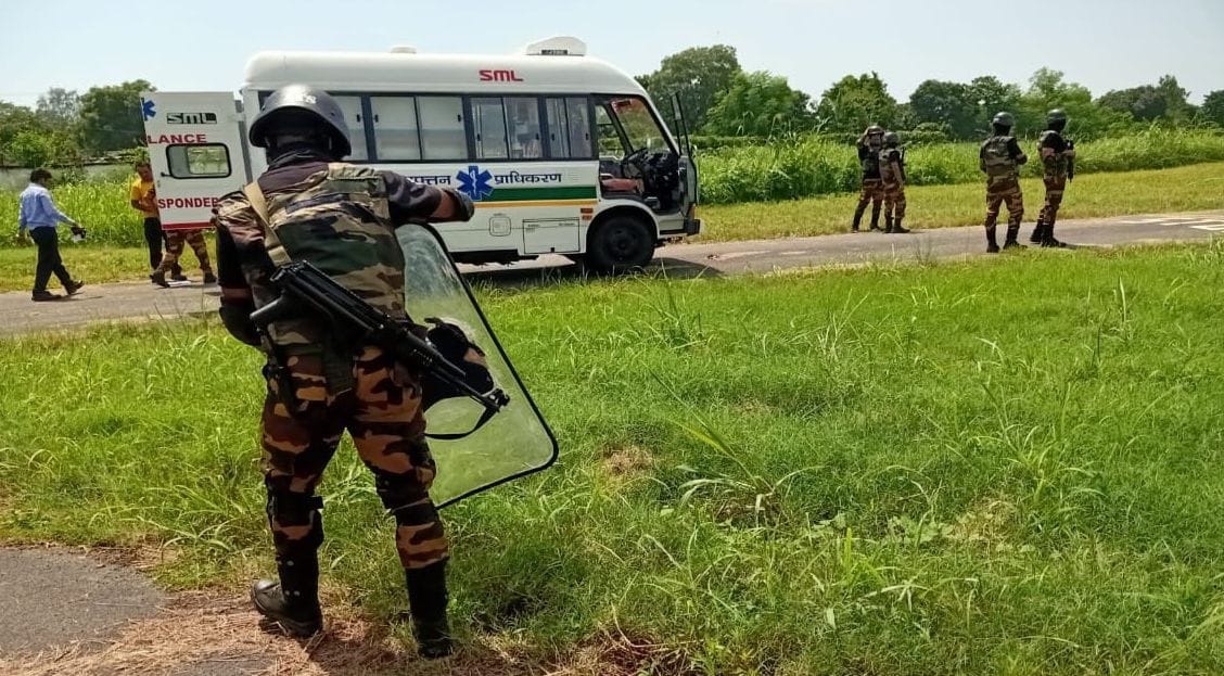Mock drill on anti hijacking held in airport