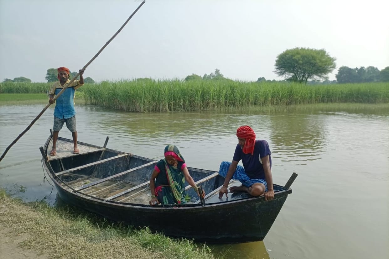 The water level has decreased, but the boat operation continues