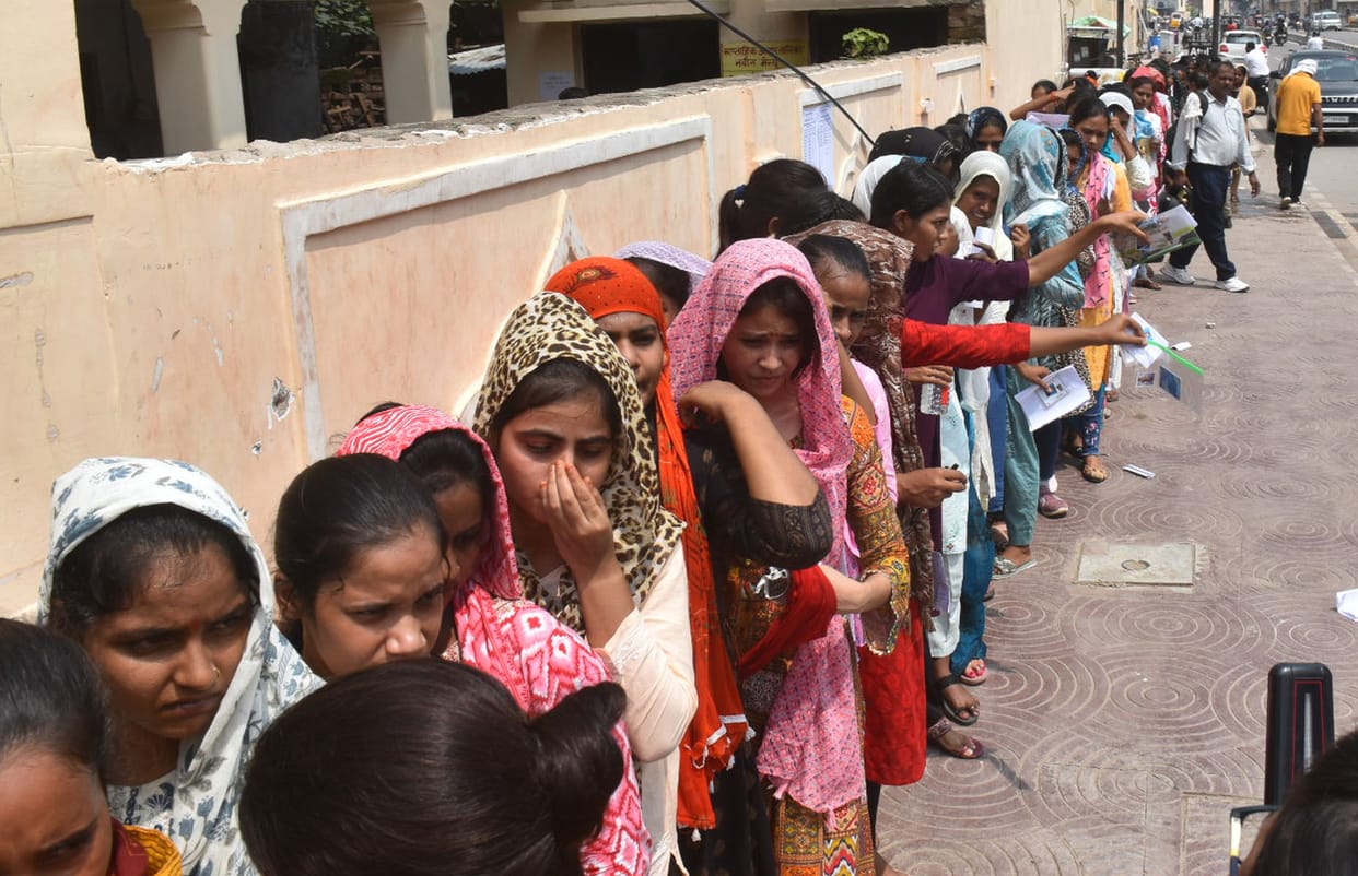 Police Recruitment: 21.05 percent candidates missing on the first day of second phase