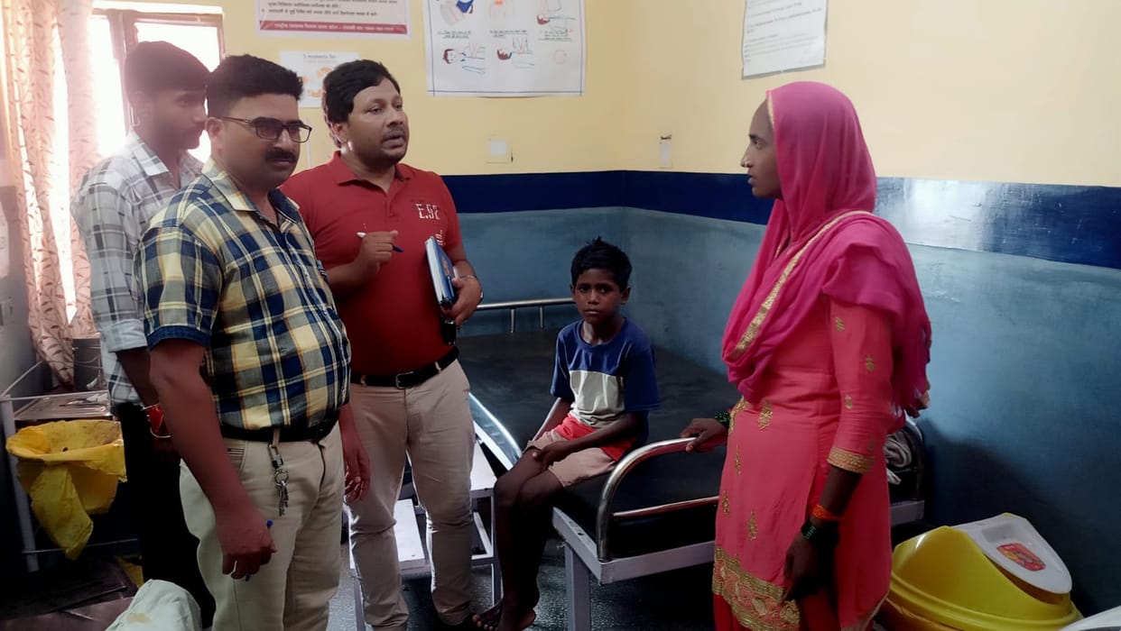Monkey attacked and injured child, referred