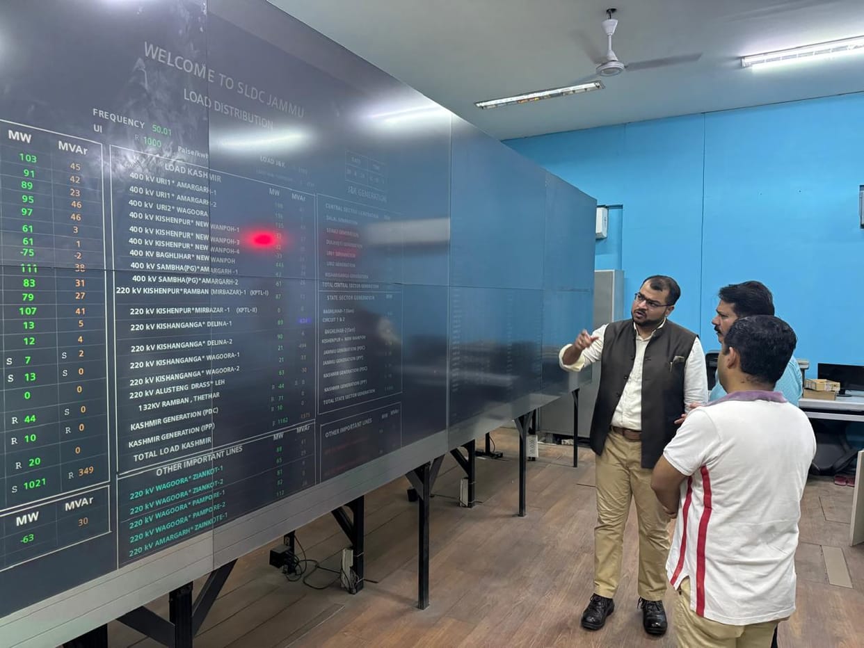 MD JKPCL Visit State Load Dispatch Centre Gladni