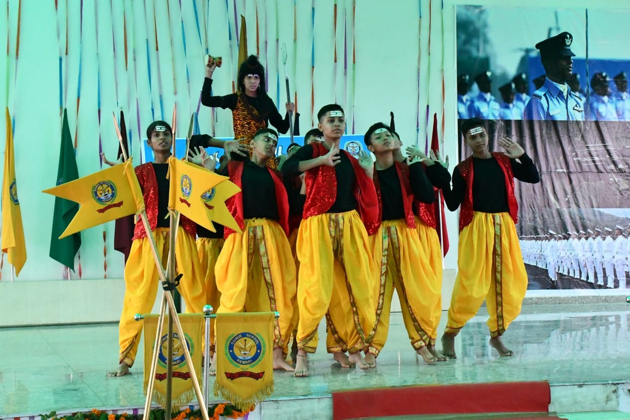Students were enthralled with group singing, dancing and silent acting.