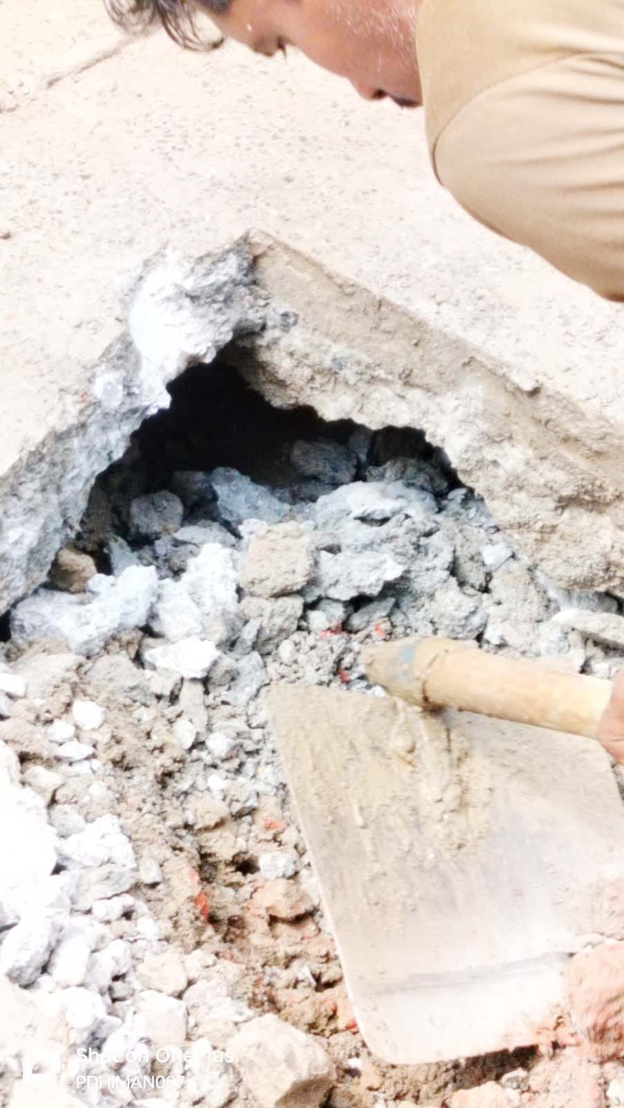 The common man is troubled by the potholes on the road, construction is not being done