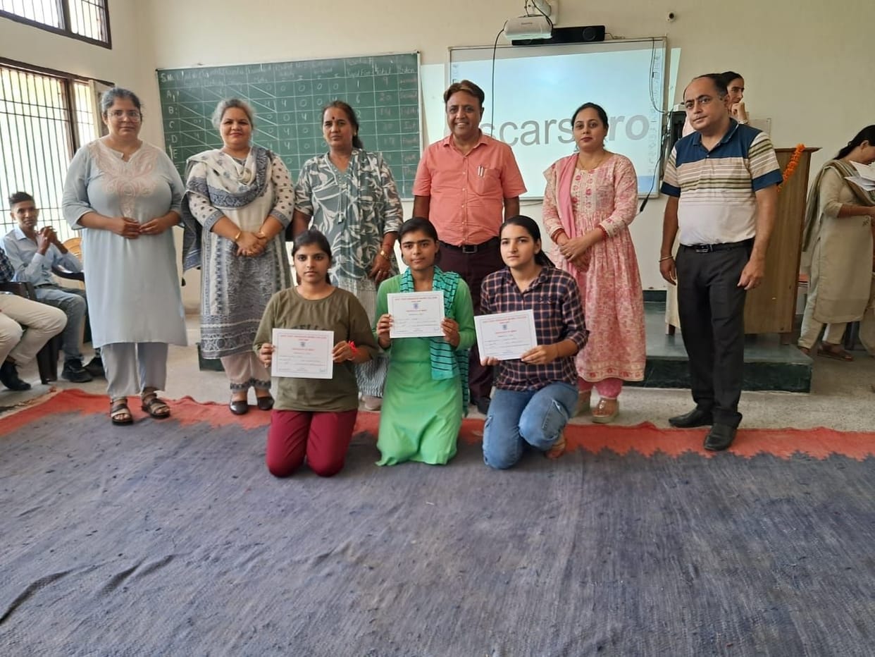 Badli's team stood second in the district level competition