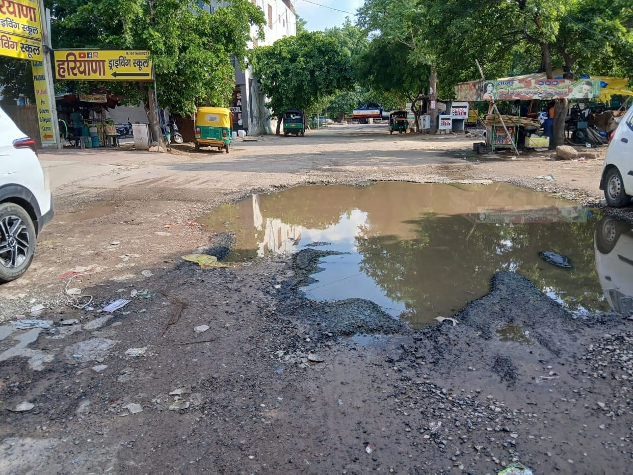 Potholes on roads are giving rise to accidents