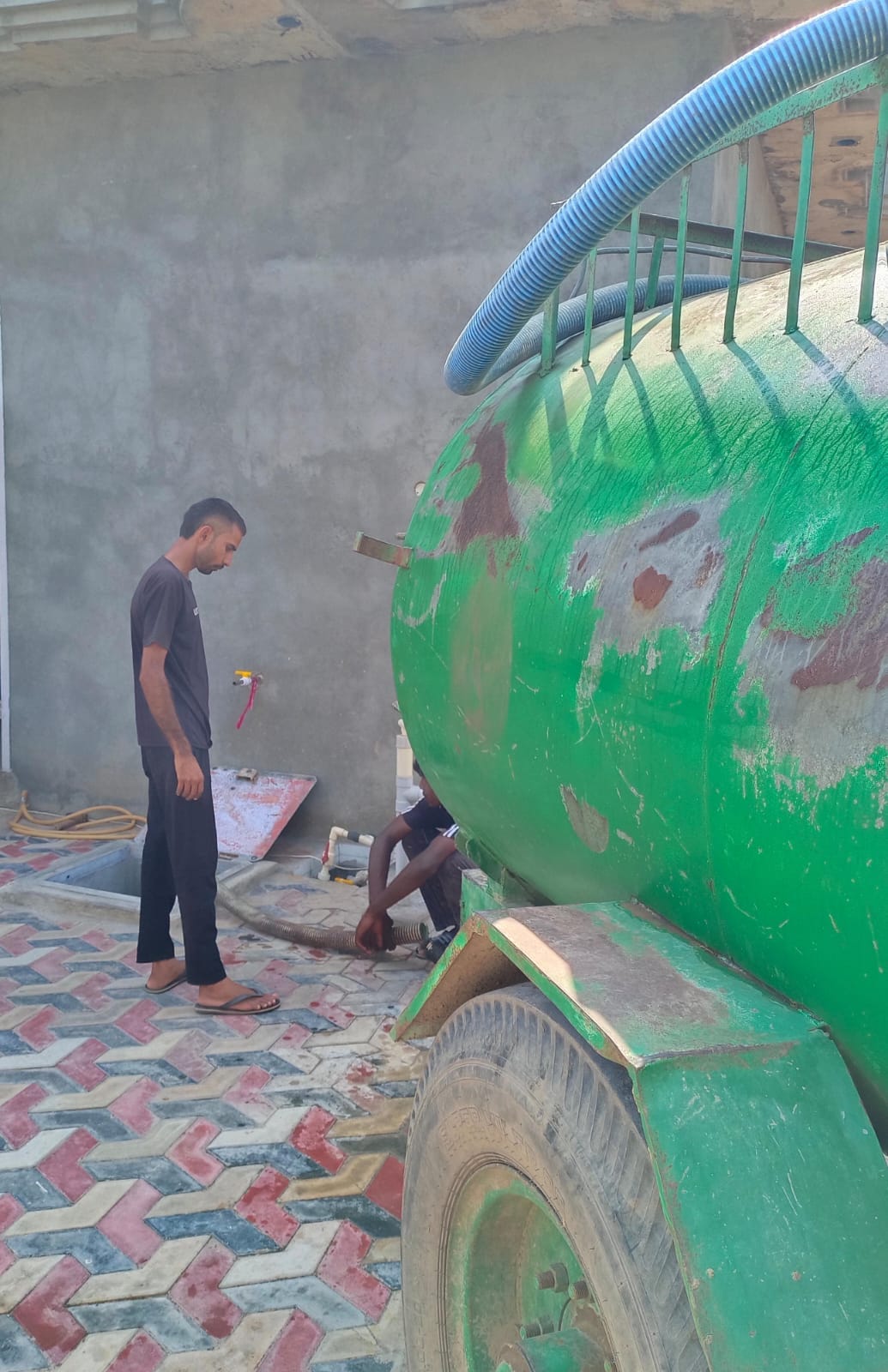 There is a shortage of drinking water in Synthala village, villagers are forced to fetch water from tube wells installed in the fields