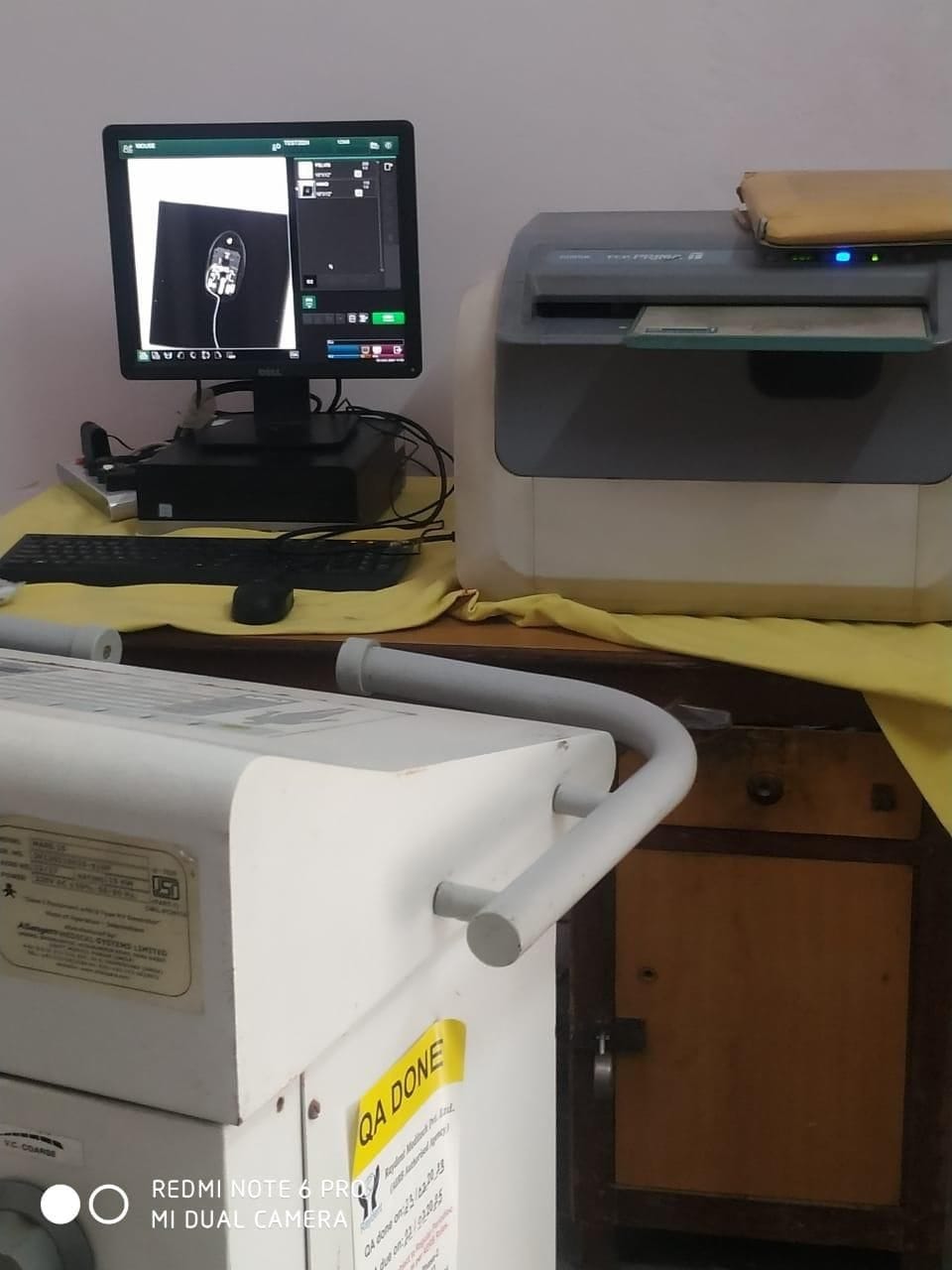 X-rays are not being done in CHC due to non-registration of the machine.