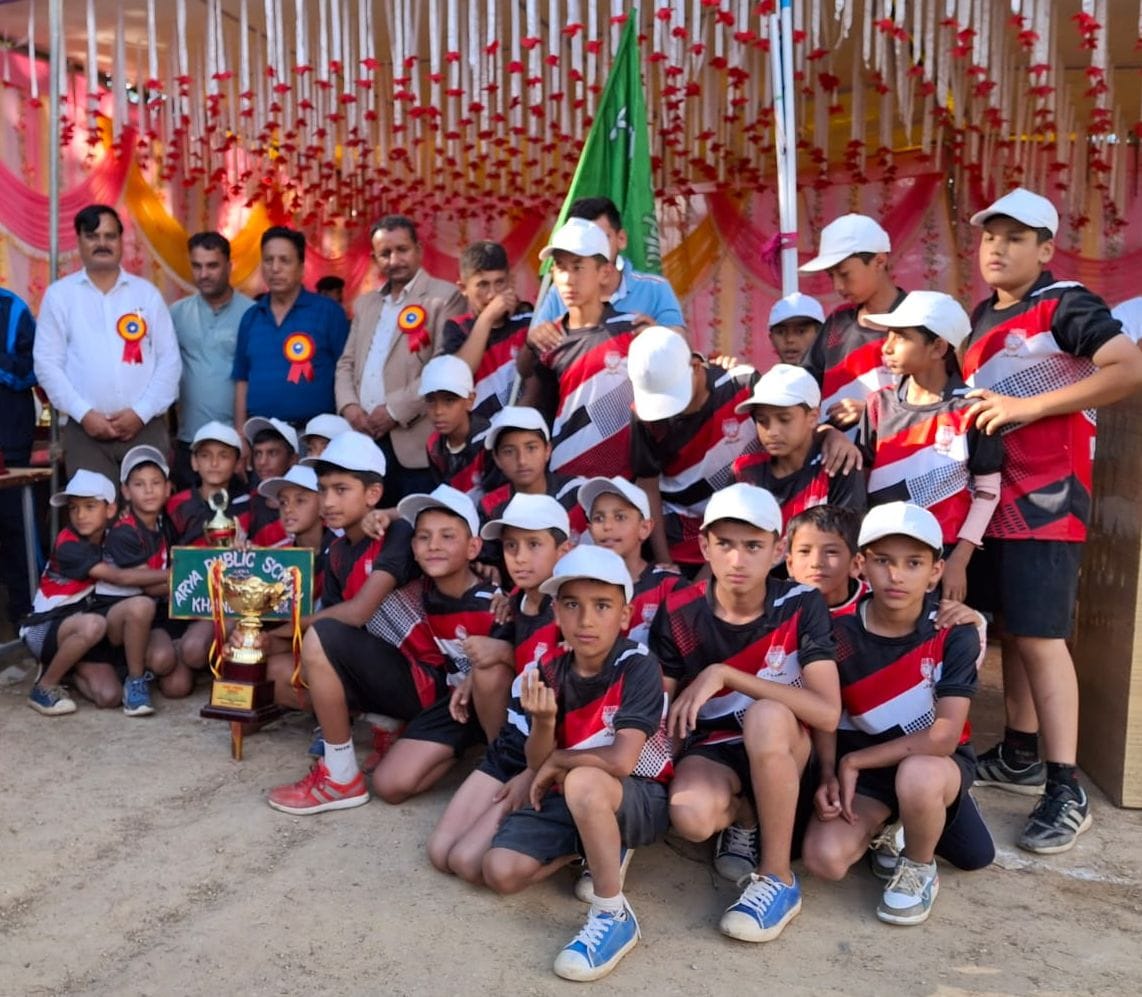 Arya Public School's excellent performance in Under-14 competition