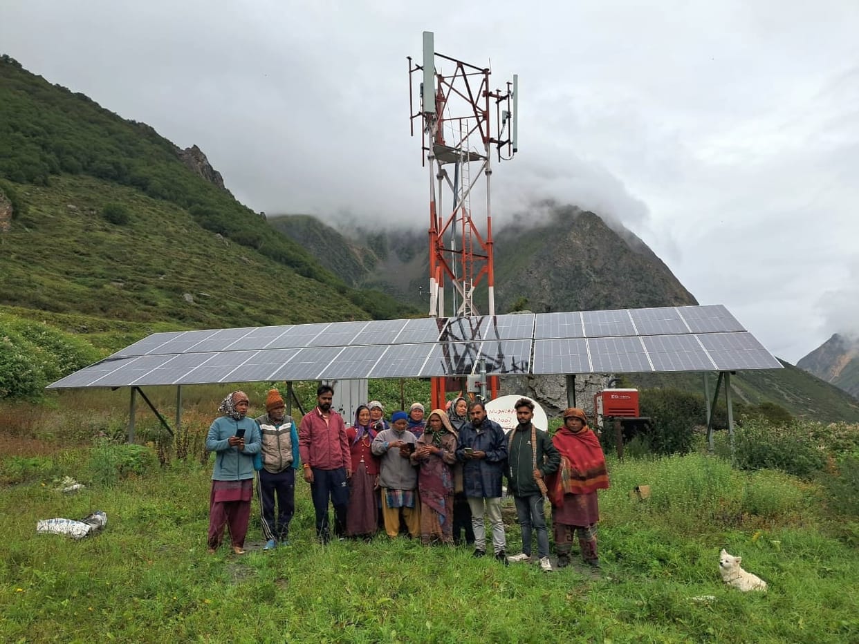 Jio has installed a mobile tower in Sipu at dharchula pithoragarh