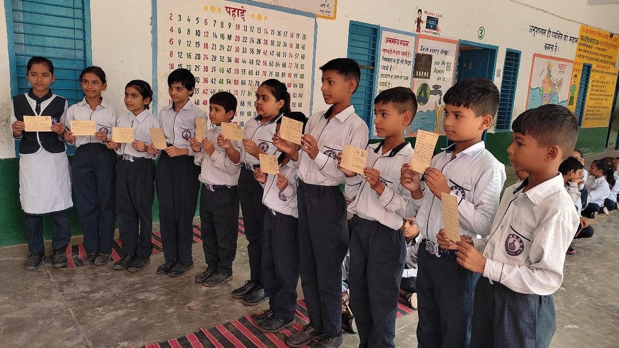 Students will write letters in honour of Guruji till 5th