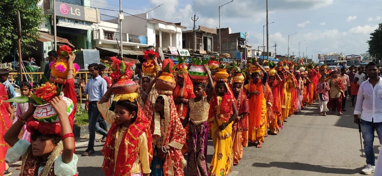 Bhagwat Katha started with Kalash Yatra