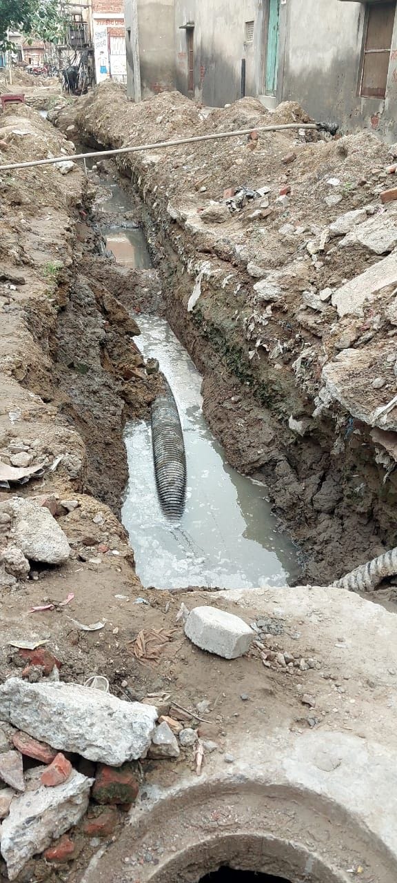 Work going on in Bhiwani city remains incomplete