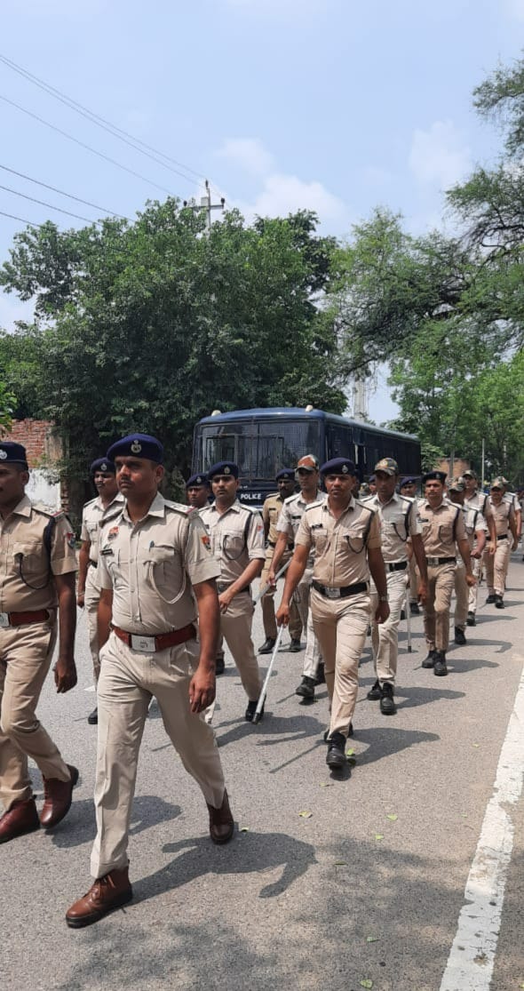 Police and RPF conducted flag march in Khol area