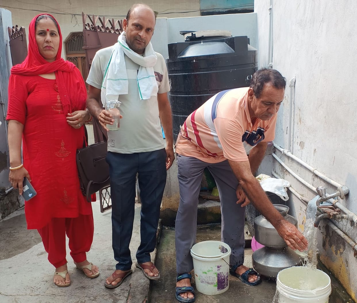 Health department took water samples from Johri Nagar